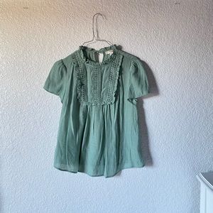 Pastel green blouse